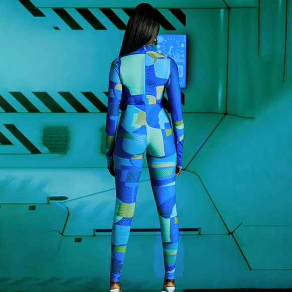 Multi Color Jumpsuit - Picture 2 of 3